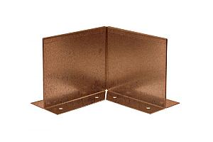 Inwendige hoek Double (flg) 10 cm - Corten