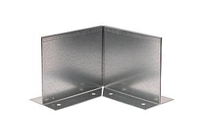 Inwendige hoek Double (flg) 10 cm - Verzinkt