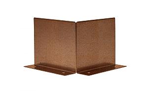 Uitwendige hoek Double (flg) 10 cm - Corten