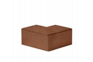 Hoekstuk voor U-profiel gelijkzijdig 6 cm - Corten