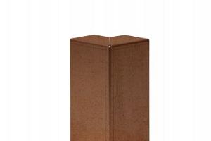 Hoekstuk voor U-profiel ongelijkzijdig 6 cm - Corten