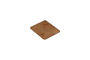 Koppelplaat 10 cm - Corten - verpakt per 50 st.