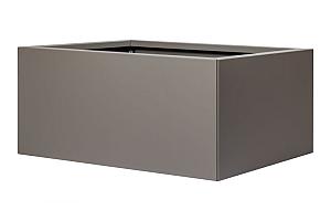 Bloembakken Vlak Taupe | 60 cm hoog