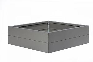 Bloembak Modulair Taupe | 28 cm hoog