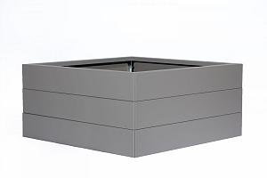 Bloembak Modulair Taupe | 42 cm hoog
