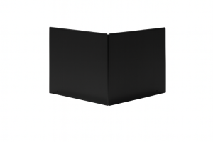 Uitwendige hoek Kantopsluiting Single / Single flex 10 cm - Grafiet zwart