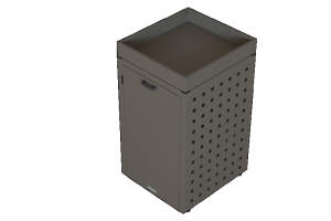 Kliko-ombouw met plantenbak Taupe 240 liter