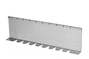 Kantopsluiting Single flex (flg) 300x10 cm Verzinkt