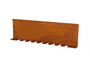 Kantopsluiting Single flex (flg) 300x16.5 cm Corten