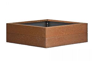 Plantenbak Modulair Corten 120x120x28 cm