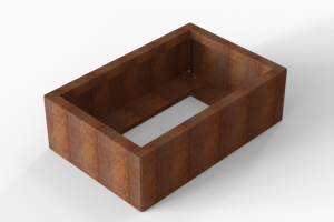 Plantenbak Module+ Corten 90x60x28 cm