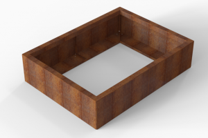 Plantenbak Module+ Corten 120x90x28 cm