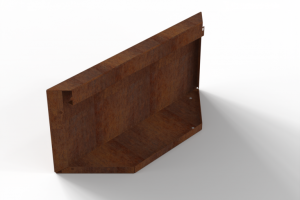 Kopschot paneel (D) 60x28 cm