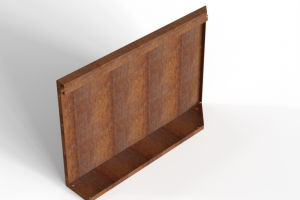 Uitwendig hoekpaneel-L (B) 90x56 cm