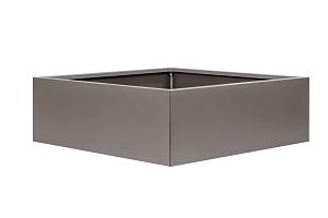 Plantenbak Vlak Taupe 150x150x40 cm