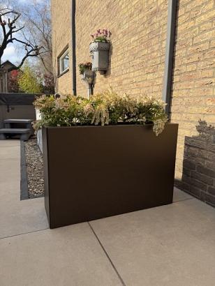 Plantenbak Vlak Supra Bruin 90x30x60 cm