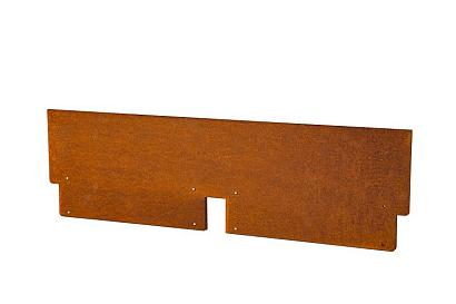 Kantopsluiting Double 300x16.5 cm Corten