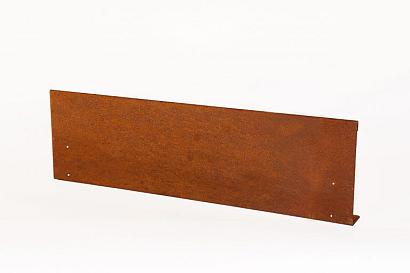 Kantopsluiting Single (flg) 300x10 cm Corten
