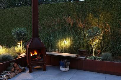 Cortenstaal tuinkachel