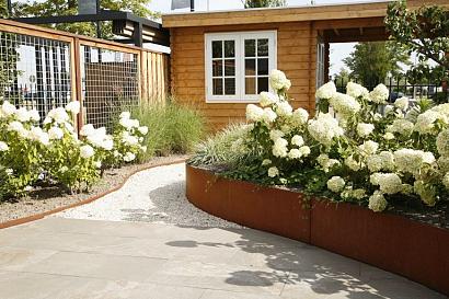 Borderpaneel Flex 56 cm + toebehoren - 220x56x3.5 cm (LxHxB) Corten