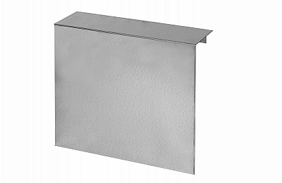 Overzetstuk muurelement Recht - 150x45x15.8 cm Verzinkt