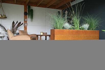 Plantenbak Modulair Corten 240x150x70 cm