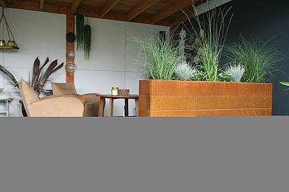 Bloembak Modulair - 270x30x70 cm Corten