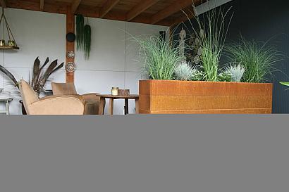 Bloembak Modulair - 270x210x70 cm Corten