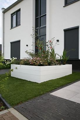 Bloembak Modulair - 270x60x70 cm Wit