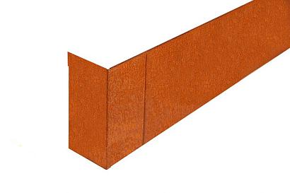 Hoekstuk Uitwendig 56 cm - 15x56x15 cm (LxHxB) Corten