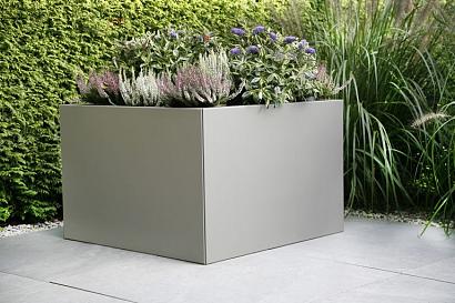 Bloembak vlak - 30x30x40 cm Taupe