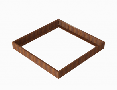 Plantenbak Module+ Corten 240x240x28 cm