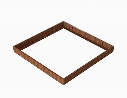 Plantenbak Module+ Corten 300x300x28 cm