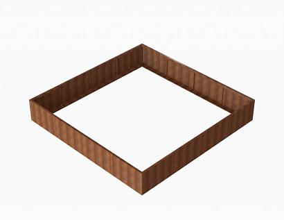 Plantenbak Module+ Corten 360x360x56 cm