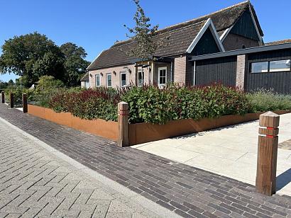 Borderpaneel Flex 56 cm + toebehoren - 220x56x3.5 cm (LxHxB) Corten