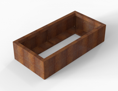 Plantenbak Module+ Corten 120x60x28 cm