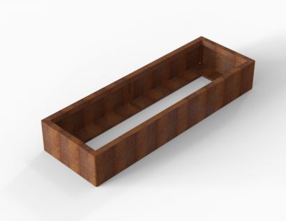 Plantenbak Module+ Corten 180x60x28 cm