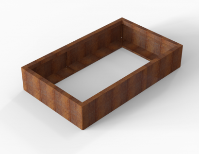 Plantenbak Module+ Corten 150x90x28 cm