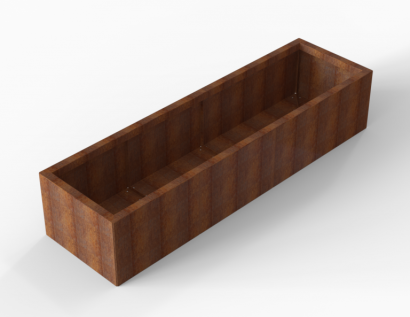Plantenbak Module+ Corten 210x60x42 cm