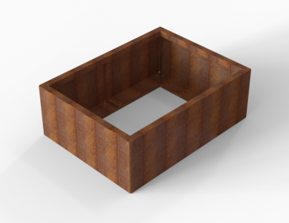 Plantenbak Module+ Corten 120x90x42 cm