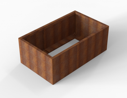 Plantenbak Module+ Corten 150x90x56 cm