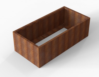 Plantenbak Module+ Corten 180x90x56 cm