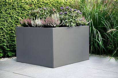 Plantenbak Vlak Antraciet 120x90x60 cm