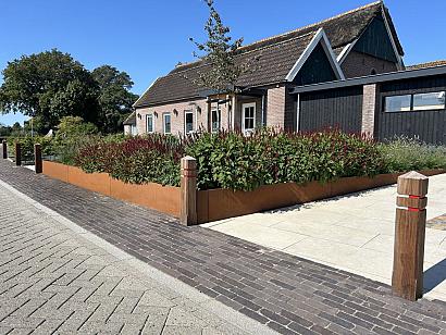 Borderpaneel Flex 56 cm + toebehoren - 220x56x3.5 cm (LxHxB) Verzinkt