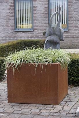 Bloembak vlak - 210x210x40 cm Corten