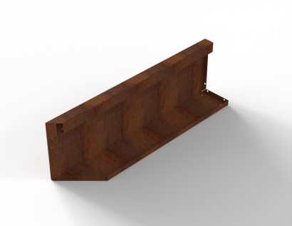 Uitwendig hoekpaneel-R (B) 90x28 cm