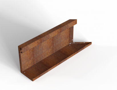 Inwendig hoekpaneel-L (C) 60x28 cm