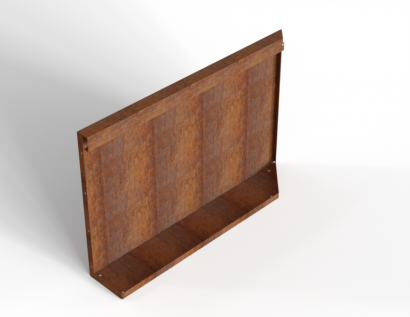 Uitwendig hoekpaneel-L (B) 90x56 cm
