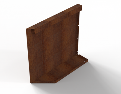 Uitwendig hoekpaneel-R (B) 60x56 cm