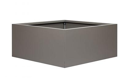 Bloembak vlak - 90x90x40 cm Taupe
